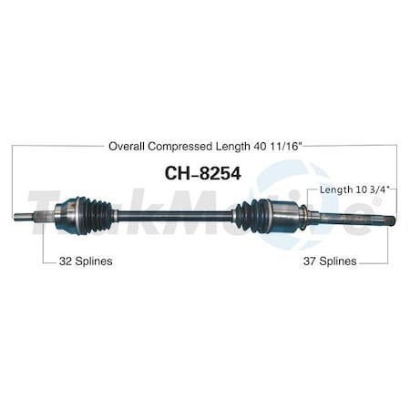 Surtrack Axle Cv Axle Shaft, Ch-8254 CH-8254